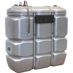 Cuve de stockage gasoil PEHD 1500L double paroi pré-équipée
