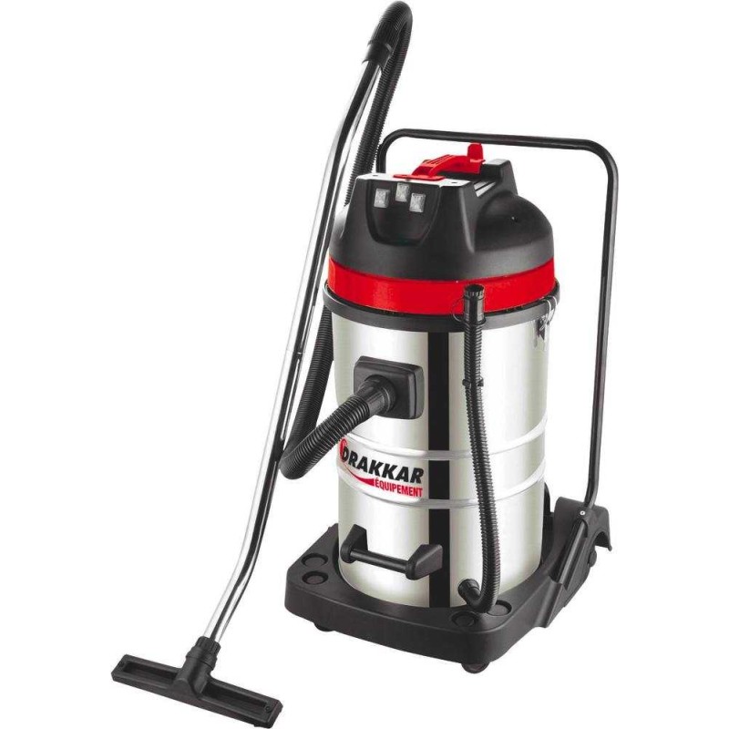 Aspirateur eau et poussière 80L 230V 3600W 3 moteurs tuyau 5m