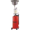 Vidangeur d'huile pneumatique mobile par gravité et aspiration 80L avec préchambre