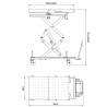 TABLE ELEVATRICE 1200kg POUR BATTERIE VE ET ORGANES LOURDS