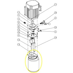 Réservoir huile plastique TS-6600 330405014