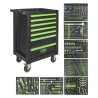SERVANTE À OUTILS 7 TIROIRS VERT SPÉCIAL CAMIONS 224 OUTILS