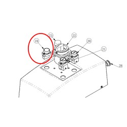 Bouton dévérouillage sécurité pont OPTIMAL 4T 40EE