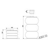 Cric Pneumatique 3 Boudins 2T CLAS OP 0309 | ConsoGarage