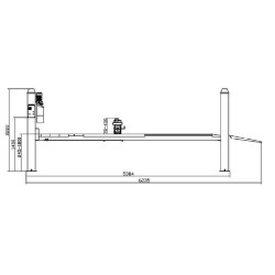 Pont élévateur 4 colonnes 5T + Traverse de levage 2.6T