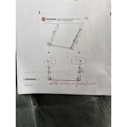 kit Cable acier et fixation pont 2 colonnes QJY240