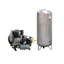 Référence : 104240CGNU Compresseur à piston sur plateau 7,5CV + cuve 500L galvanisée verticale