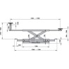 Traverse manuelle mobile 1,5T pour pont parking 4 colonnes