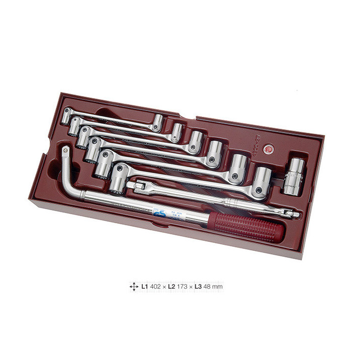 Coquille de 9 clés double-articulées - Coquilles et outils pour tiroirs de servantes par Consogarage