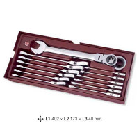 Coquille de 14 clés articulés à cliquet - Coquilles et outils pour tiroirs de servantes par Consogarage